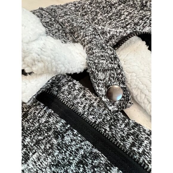 NWT OOKIE & LALA Women's Size S Faux Fur Shearling Heathered Jacket - Picture 13 of 15